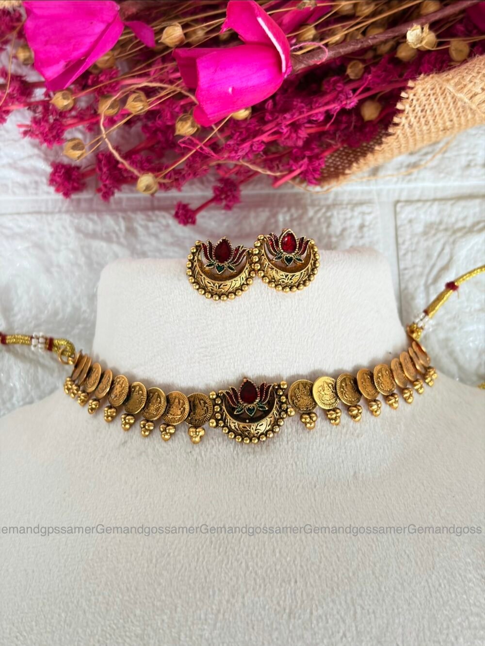Lotus Coin Necklace